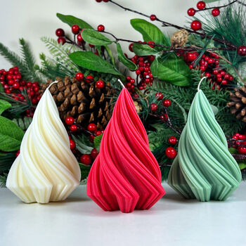 Christmas Tree Candle Festive Decoration Tablescape, 3 of 9