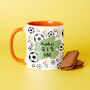 Choose Your Message Football Mug For Dad, thumbnail 3 of 8