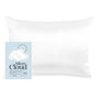 Silver Cloud White Satin Pillowcase With Silver Ions, thumbnail 1 of 9