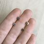Mini Flower Stud Earrings Silver Or Gold Vermeil, thumbnail 1 of 3