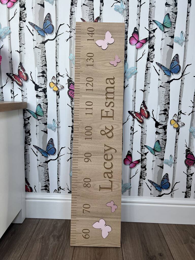 Personalised Wooden Height Chart/Ruler, 1 of 3