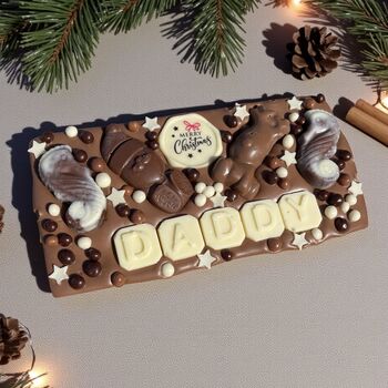 Personalised Christmas Chocolate Bar, 2 of 4