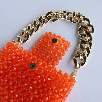 Beaded Purse With Chain Link Strap, 5 of 12