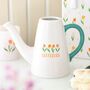 Les Fleurs Tulip Ceramic Watering Can, thumbnail 1 of 2