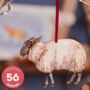 Ewe Wooden Hanging Sheep Decoration, thumbnail 1 of 10