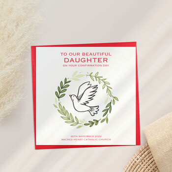Personalised Confirmation Card Dove, 2 of 3
