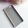 Pink Faux Leather Embossed Personalised Phone Case, thumbnail 6 of 11