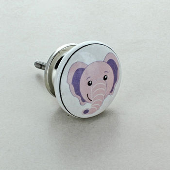 Animal Cartoons Children's Room Ceramic Door Knobs, 5 of 7