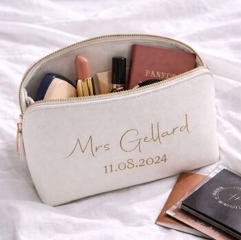Personalised Mr Groom Wedding Toiletry Wash Bag, 5 of 5