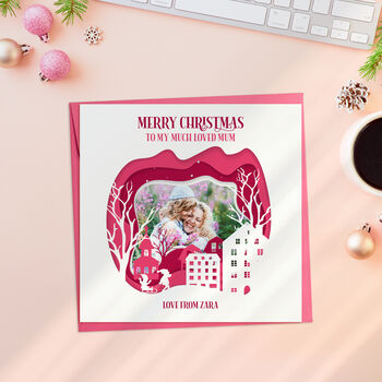 Personalised Christmas Card For Mum, 3 of 6