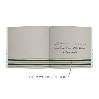 Personalised 'Reasons Why' Book Stripe Design, 12 of 12