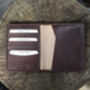 Luxury Brown Leather Passport Holder Wallet Gift Boxed Personalised, thumbnail 4 of 6