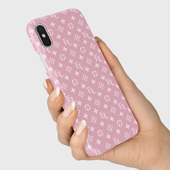 Personalised Pink Initials Pattern Phone Case, 6 of 6