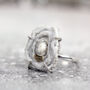 Fossil Druzy Ring Adjustable Size, thumbnail 2 of 12