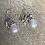 Aquamarine And Pearl Earrings, thumbnail 3 of 3