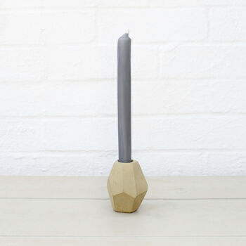Sustainable Concrete Geometric Candle Stick Holder, 6 of 8
