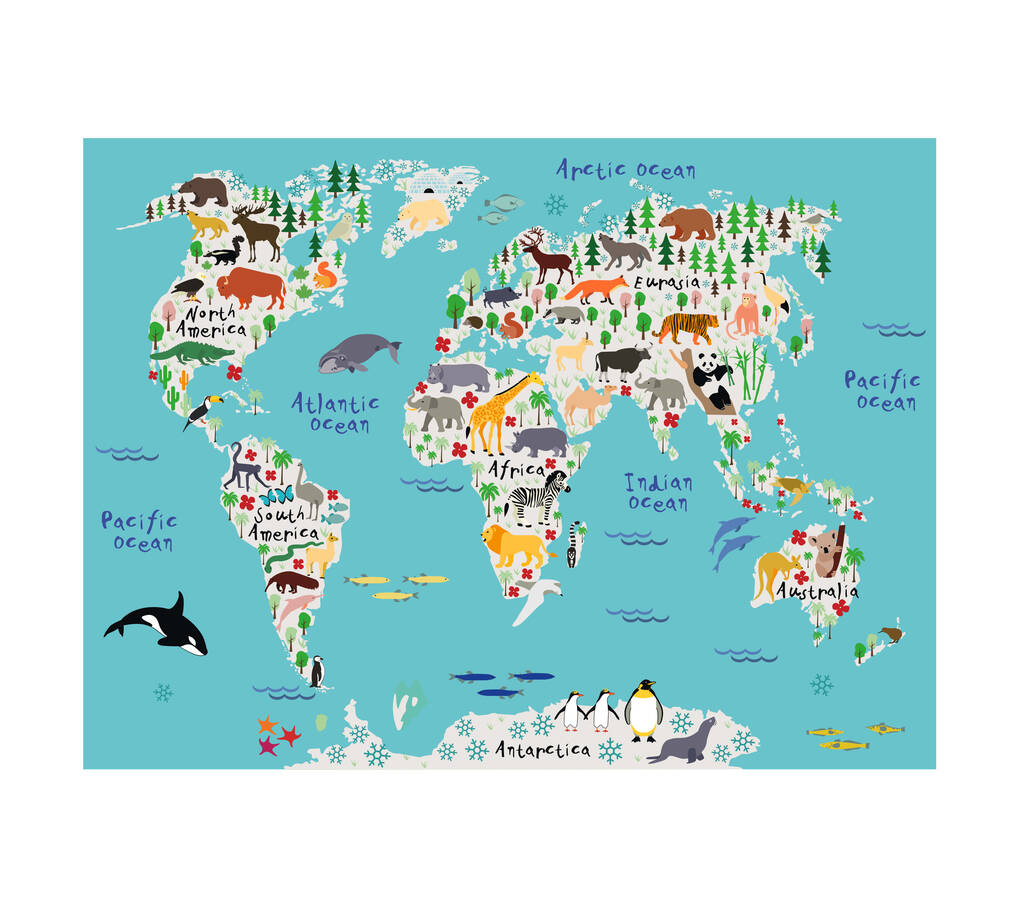 Children's Map By Mini Life Adventures | notonthehighstreet.com