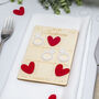 Hearts And Rings Wedding Favour Tic Tac Toe Game, thumbnail 2 of 4