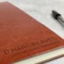 Personalised Leather Notebook A5 Lined, thumbnail 3 of 6