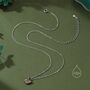 Sterling Silver Schrodinger's Cat Double Sided Pendant Necklace, thumbnail 1 of 12