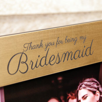 Personalised Bridesmaid Photo Frame, 2 of 5