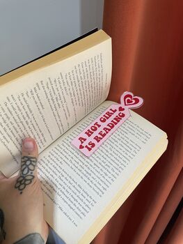 A Hot Girl Is Reading Acrylic Bookmark Accessory, 4 of 7