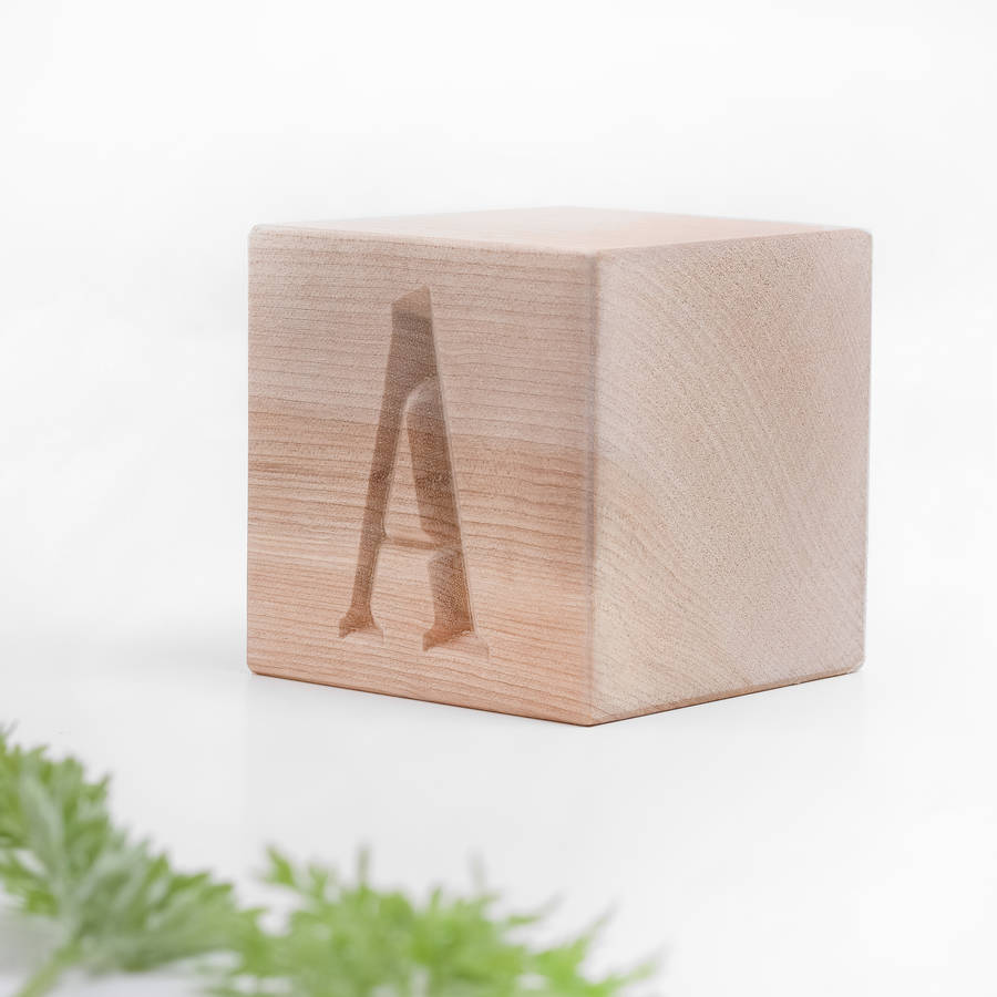 Personalised Engraved Wooden Keepsake Block By EdgeInspired