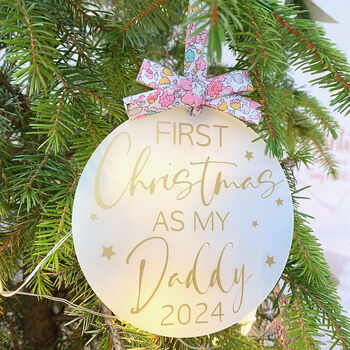 Personalised First Christmas Tree Decoration, 2 of 6