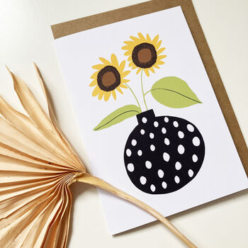 Sunflower Card, 2 of 2