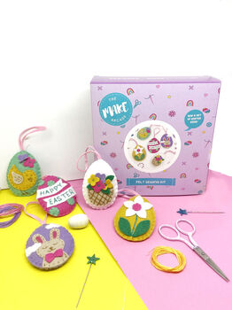 Easter Eggs Diy Felt Decoration Craft Kit, 3 of 4