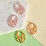 Geometric Round Gold Plated Silver Hoop Earrings, thumbnail 2 of 8