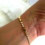 Adjustable Box Clasp Cz Tennis Bracelet In Gold, Rose Gold And Silver Plated, Gift For Her, thumbnail 7 of 11