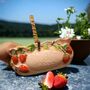 Pink And Red Strawberry Fields Planter Vase, thumbnail 11 of 12