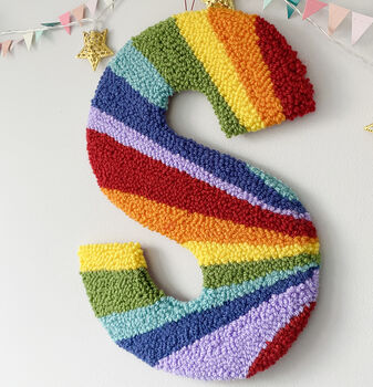 Rainbow Stripe Decorative Letter, 2 of 7