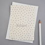 Happy Birthday Card With Black Dots On Cream, thumbnail 2 of 2