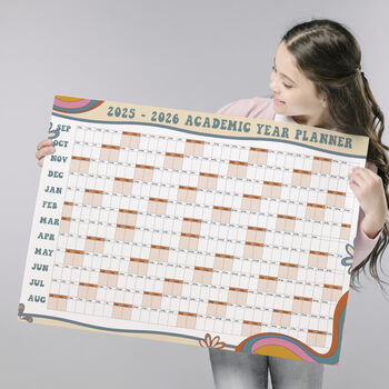Retro Inspired 2025 2026 Academic Wall Calendar, 5 of 12