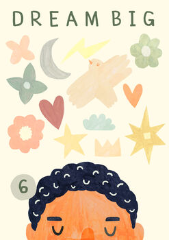 Boy Personalised Dream Big Print, 8 of 8