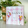 Blooming Balloon Nanny Birthday Card, thumbnail 3 of 3