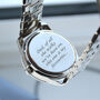 Gents Engraved Chunky Silver Wrist Watch, thumbnail 2 of 3
