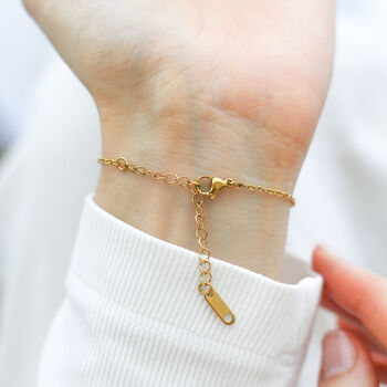 Bunny Bracelet – Gift For Rabbit Lovers, Engraved Rabbit Disc Bracelet, Animal Lover Gift, 3 of 4