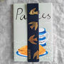 Navy Gold Foil Bird Leather Bookmark, thumbnail 1 of 5