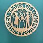 50 Years Of Love Wedding Anniversary Paper Cut, thumbnail 5 of 8