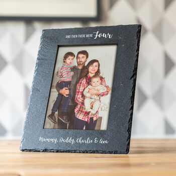 Personalised And Then There Were New Baby Photo Frame, 2 of 4