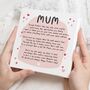 Mum Mothers Day Poem Card For Mum, thumbnail 1 of 7