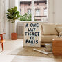 A One Way Ticket To Paris Hand Painted Print, thumbnail 7 of 9