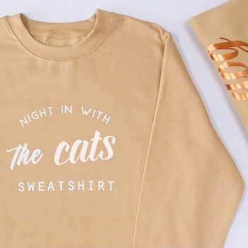 'Night In With The Dog, Cat, Pet' Sweatshirt, 2 of 9