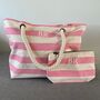 Personalised Rope Canvas Large Tote Beach Shoulder Bag, thumbnail 7 of 9