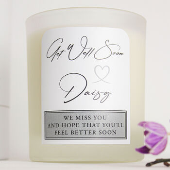 Personalised Get Well Soon Scented Soy Wax Candle, 12 of 12