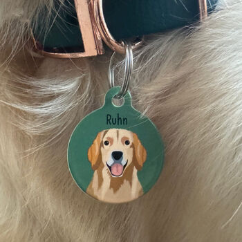 Dog Breed ID Tag Personalised Realistic Illustrations, 2 of 12