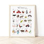 The A To Z Of The Farm Print, thumbnail 1 of 6